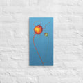 Rosehip branch acrylic painting, contemporary botanical fine art Louisa Corr