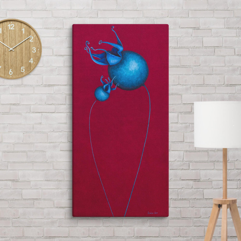 Surreal, modern, contemporary, beautiful painting of a flower.