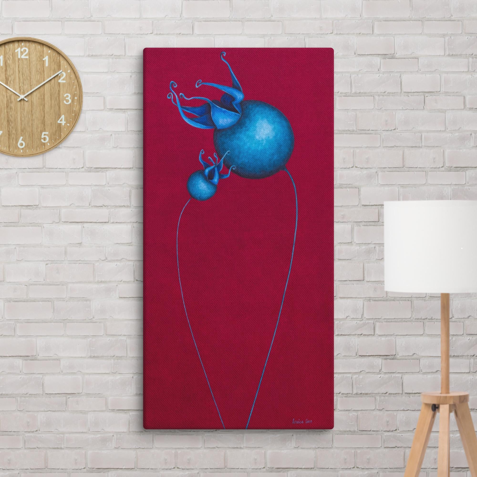 Surreal, modern, contemporary, beautiful painting of a flower.